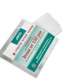 Салфетки антисептические стерильные «Эплан от 100 ран», 1 шт