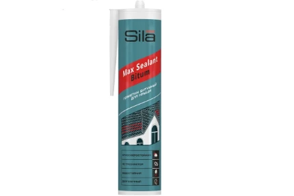 Фото для Битумный герметик для крыши Sila PRO Max Sealant, Bitum, 280 мл