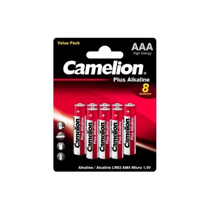 Фото для Батарейка Camelion Plus Alkaline ААA BL8 LR03