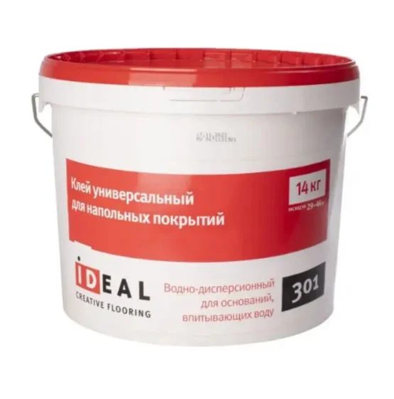 Клей Ideal 301 для коммерческого ПВХ-линолеума 14 кг