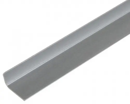 Угол ПВХ арочный 20х12мм 2,7м Металлик серебристый