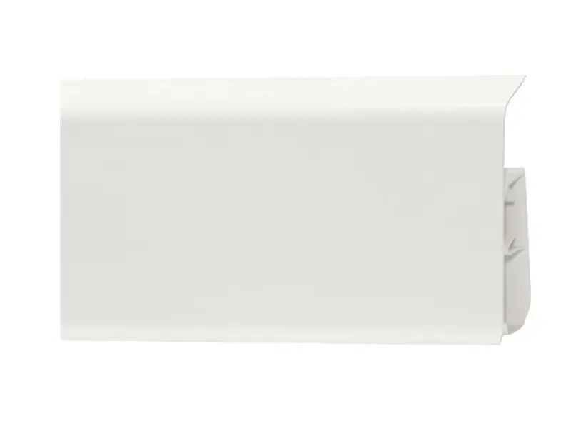 Плинтус напольный с кабель-каналом и съемной панелью 318 Белый матовый 2200*22*80