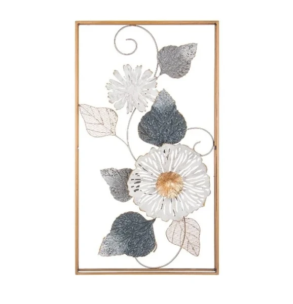 Фото для Панно настенное "Цветочная симфония" 50,2х90,8х5,7см