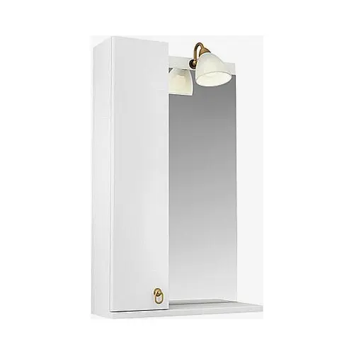 Зеркало-шкаф Triton Реймс 50 L с подсветкой, белый