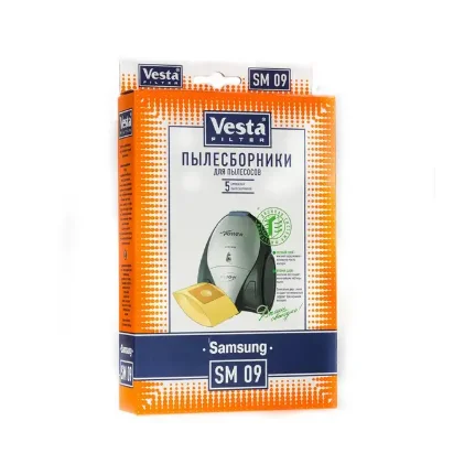 Мешки-пылесборники Vesta filter SM 09 для пылесосов SAMSUNG, BORK, 5 шт