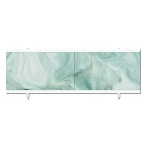 Водостойкий экран под ванну "Кварт" 1,48м Зеленый мрамор