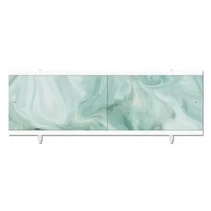 Фото для Водостойкий экран под ванну "Кварт" 1,48м Зеленый мрамор