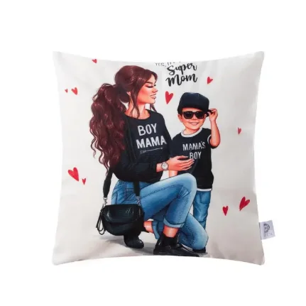Фото для Чехол на подушку «Super mom», 40х40 см, 100% п/э, 4778567