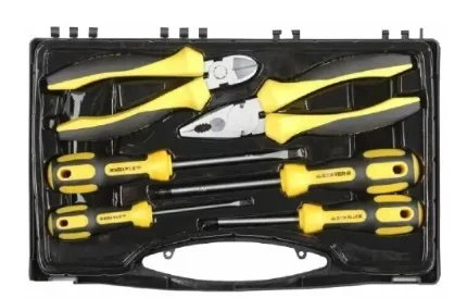 Фото для Набор слесарно-монтажного инструмента STAYER CHROMAX: 4 отвертки, плоскогубцы и бокорезы, 6 предметов 2202-H6