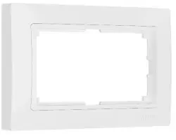 Фото для Рамка Werkel для двойной розетки белый WL03-Frame-01-DBL