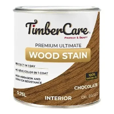 Фото для Масло тонирующее TimberCare Wood Stain 0,75л шоколад 350026