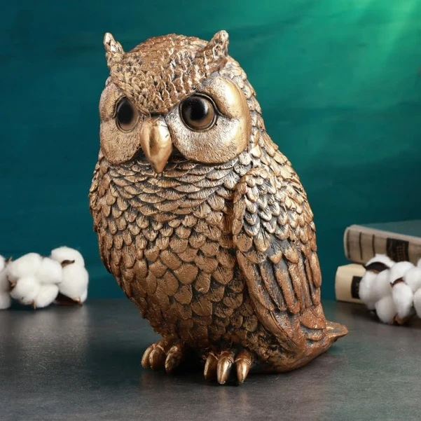 Фото для Копилка для денег «Сова средняя», гипс, 25?20?30см
