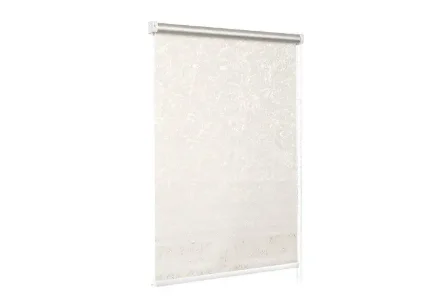 Рулонная штора МАКСИ Delfa Сантайм жаккард "Венеция" 100х170 СРШ-03-29501, белый