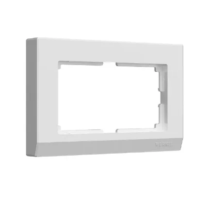 Фото для Рамка для двойной розетки Stark белый Werkel W0081801, WL04-Frame-01-DBL-white