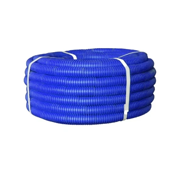 Фото для Труба гофр 34мм ПНД синяя