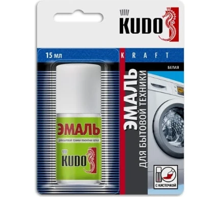 Фото для Эмаль для для ванн с кисточкой KUDO KU-7K1301