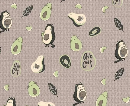 Фото для Обои Д921-02С Авокоты 0,53х10 м мокко, бумажные дуплекс