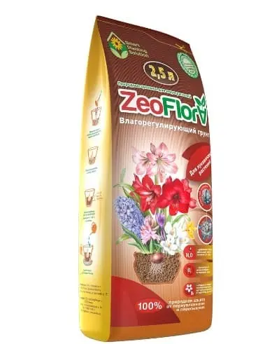 Влагорегулирующий грунт для луковичных и клубнелуковичных растений "ZeoFlora" 2.5 л