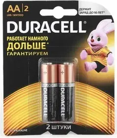 Батарейка Duracell АА "LR6/MN1500" 2 шт