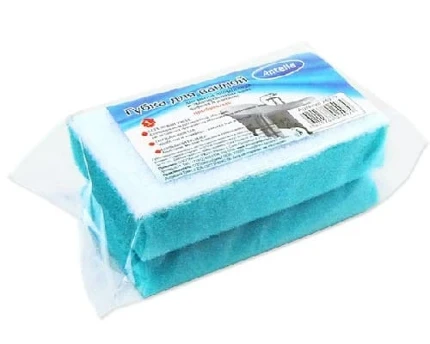 Фото для Губка для АКРИЛОВЫХ ВАНН 14х8х5 см 1 шт. профильная Антелла