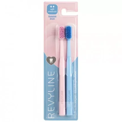 Фото для Revyline SM6000 Duo Набор зубных щеток (розовая + голубая) арт 6999