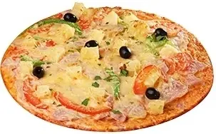 Пицца с ветчиной и ананасами (1700 гр)