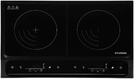 Фото для Плита индукционная Hyundai HYC-0107 черный стеклокерамика (настольная)