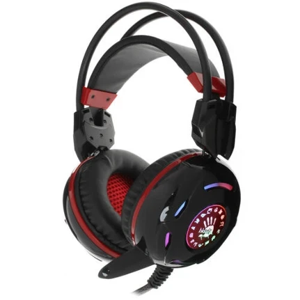 Фото для Наушники+микрофон A4 Bloody G300 игровые, черный/красный 1.8м мониторные (G300 BLACK+RED)