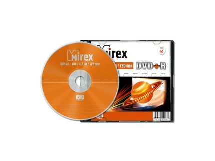Фото для Диск DVD+R 4,7Gb 16x Mirex Slim case UL130013A1S