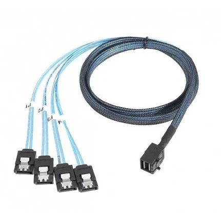 Фото для Кабель SAS LSI L5-00221-001 CBL-SFF8643- SATASB-10M, 1 metre cable, SFF8643 to X4 SATA