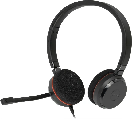 Фото для Наушники+микрофон Jabra Evolve 20 MS Stereo черный 1.2м накладные USB (4999-823-109)
