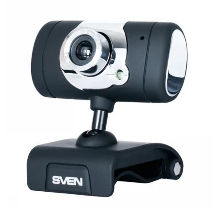 Фото для Камера WEB SVEN IC-525 1.3мпк, 1280х1024, 30 кадр/сек, USB2.0, микрофон, настраиваемое фокусное расстояние, шариковый шарнир, ав