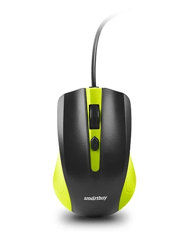 Фото для Мышь проводная Smartbuy ONE 352 зелено-черная (SBM-352-GK)