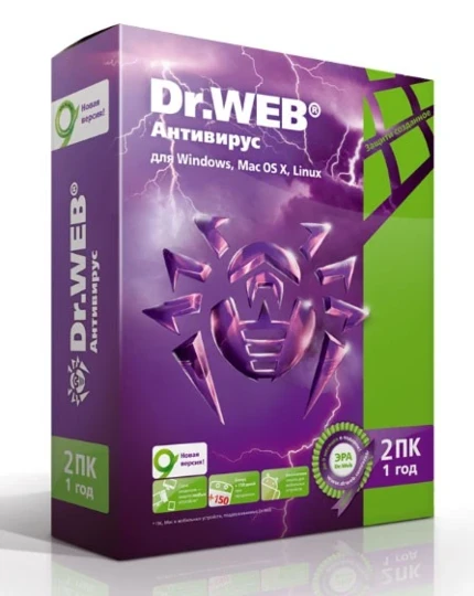 Фото для Программное обеспечение Антивирус Dr.Web Security Space (Security Space + Брандмауэр) (BOX) лицензия на 2 пк на 1 год Акция\x3A 