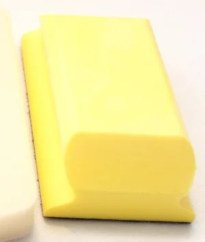 Шлифок ручной 66*122мм мягкий,желтый с липучкой TI-REX