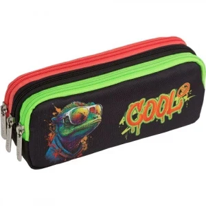 Фото для ПЕНАЛ МЯГКИЙ ОБЪЕМНЫЙ "COOL LIZARD" 21*8,5*5,5СМ 