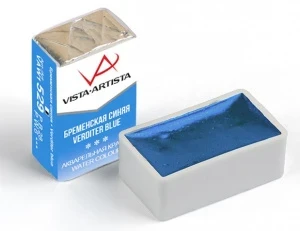 Фото для АКВАРЕЛЬ VISTA-ARTISTA 529 БРЕМЕНСКАЯ СИНЯЯ КЮВЕТА 2,5МЛ