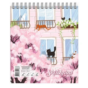 Фото для ЗАПИСНАЯ КН СКЕТЧПАД А5+ 30Л ГР ФЕНИКС ОФСЕТНАЯ БУМАГА 120Г/М2 МК ЖЕСТКАЯ ПОДЛОЖКА (62331, МАРТОВСКИЕ КОТЫ)