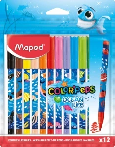 Фото для ФЛОМАСТЕPЫ "MAPED" 12ЦВ COLOR'PEPS OCEAN LIFE