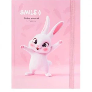 Фото для ДНЕВНИК МЛ КЛ ЭЛИТ PROF-PRESS 7БЦ РЕЗИНКА ВЫБОР ЛАК ДЛЯ ДЕВОЧЕК (Д48-3274, НЕЖНЫЙ ЗАЙЧИК)