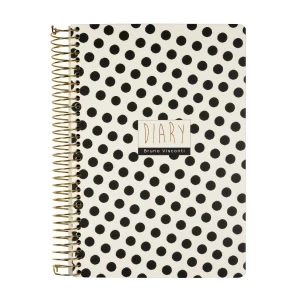 Фото для ЗАПИСНАЯ КН А5 136Л 7БЦ ГР BV CUTE DIARY (3-701/06, Black&White.Горошек)