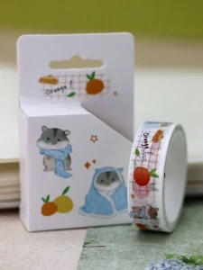 Фото для НАБОР Д ТВОРЧЕСТВА АЛЕФ ЛЕНТА 15ММх5М КЛЕЙКАЯ ДЕКОРАТИВНАЯ HAMSTER (601E-06, orange)