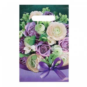 Фото для ПАКЕТ ПОДАРОЧНЫЙ ПОЛИЭТИЛЕНОВЫЙ 20*30СМ ВЫРУБНАЯ РУЧКА (СП-4269*1476, Барбара)