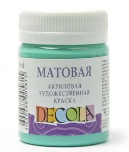 Фото для КРАСКА АКРИЛОВАЯ ДЕКОЛА 50 М МАТОВАЯ МЯТНАЯ