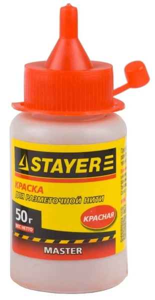 Фото для Краска для разметочн. шнуров красная, 50гр.//Stayer