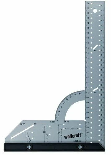 Фото для Угольник разметочный, многофункциональный длина 300мм//Вольфкрафт