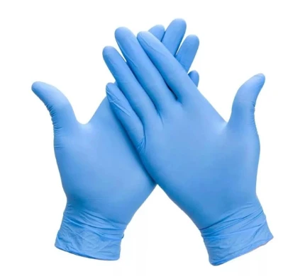 Фото для Перчатки нитриловые, голубые, L, 200 шт.(100 пар)