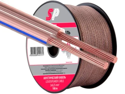 Фото для Кабель акустический силиконовый 2x0.25мм CCA