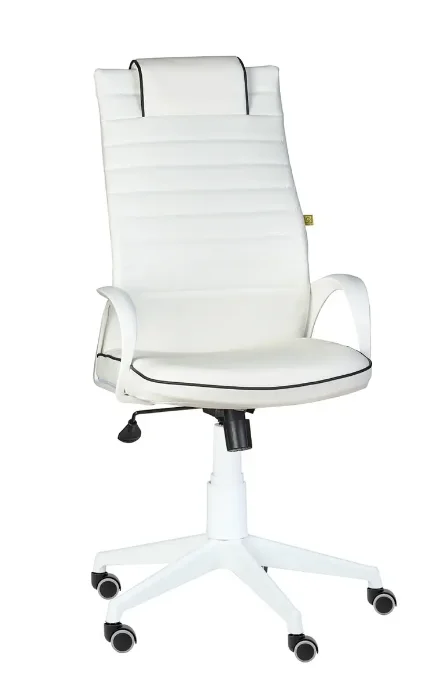 Кресло руководителя «Кресло КВЕСТ WHITE белый» – элегантное решение для дома и офиса, выполнен на белом пластике