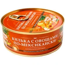 Фото для Килька по-мексикански За Родину 240гр в т/с обжаренная Ключ*24